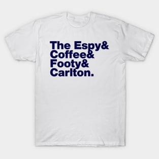 Melbourne (Carlton Draught navy print) T-Shirt